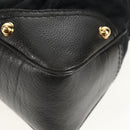GUCCI Horsebit GG Canvas Shoulder Bag Black Gold 211966 Auth yk19873V-18