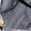 GUCCI Horsebit GG Canvas Shoulder Bag Black Gold 211966 Auth yk19873V-10