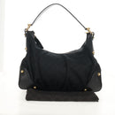 GUCCI Horsebit GG Canvas Shoulder Bag Black Gold 211966 Auth yk19873V-12