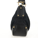 GUCCI Horsebit GG Canvas Shoulder Bag Black Gold 211966 Auth yk19873V-4