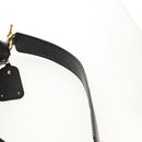 GUCCI Horsebit GG Canvas Shoulder Bag Black Gold 211966 Auth yk19873V-14