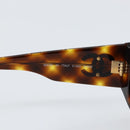 CHANEL COCO Mark Sunglasses plastic Brown CC Auth yk19877V-10