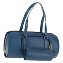 LOUIS VUITTON Epi Soufflot Hand Bag Blue M52225 LV Auth yk19884A-1