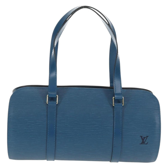 LOUIS VUITTON Epi Soufflot Hand Bag Blue M52225 LV Auth yk19884A