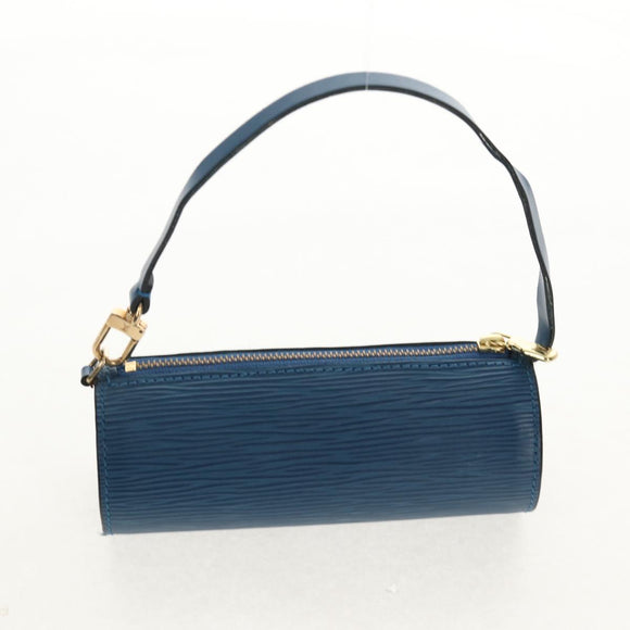 LOUIS VUITTON Epi Soufflot Hand Bag Blue M52225 LV Auth yk19884A