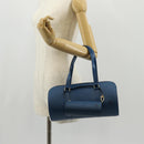 LOUIS VUITTON Epi Soufflot Hand Bag Blue M52225 LV Auth yk19884A-26