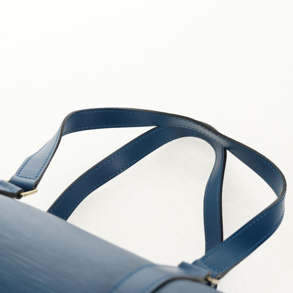 LOUIS VUITTON Epi Soufflot Hand Bag Blue M52225 LV Auth yk19884A