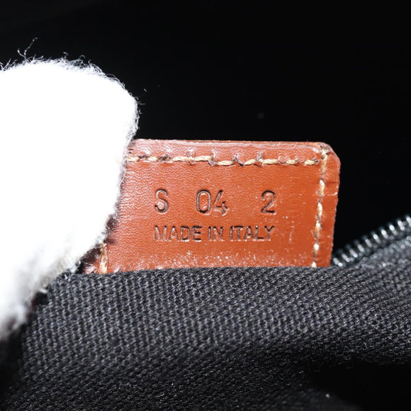 BURBERRY Nova Check Hand Bag PVC Beige Gold Auth yk19885V