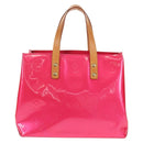 LOUIS VUITTON Monogram Vernis Reade PM Bag Fuchsia Pink M91221 LV Auth yk19889A-13