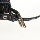 FENDI Mamma Baguette Shoulder Bag Denim Navy Silver Auth yk19890V-9