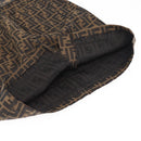 FENDI Zucca Canvas Skirt Black Brown Auth yk19891V-7