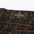 FENDI Zucca Canvas Skirt Black Brown Auth yk19891V-8