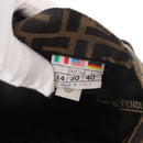 FENDI Zucca Canvas Skirt Black Brown Auth yk19891V-9