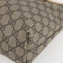 GUCCI GG Supreme Tote Bag PVC Beige Silver 2111 38 Auth yk19900-10