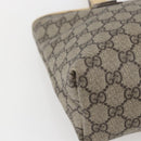 GUCCI GG Supreme Tote Bag PVC Beige Silver 2111 38 Auth yk19900-11