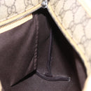 GUCCI GG Supreme Tote Bag PVC Beige Silver 2111 38 Auth yk19900-18