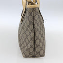 GUCCI GG Supreme Tote Bag PVC Beige Silver 2111 38 Auth yk19900-4