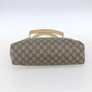 GUCCI GG Supreme Tote Bag PVC Beige Silver 2111 38 Auth yk19900-9