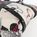 Salvatore Ferragamo Animal Pattern Tote Bag Nylon White Silver Auth yk19901-8