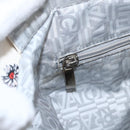 Salvatore Ferragamo Animal Pattern Tote Bag Nylon White Silver Auth yk19901-19