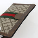 GUCCI GG Supreme Web Sherry Line Clutch Bag PVC Beige Red 89 01 002 Auth yk19915-6