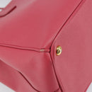 PRADA Galleria Hand Bag Safiano leather Pink Gold Auth yk19919-8