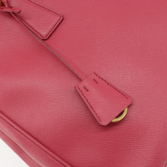 PRADA Galleria Hand Bag Safiano leather Pink Gold Auth yk19919