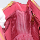PRADA Galleria Hand Bag Safiano leather Pink Gold Auth yk19919-22