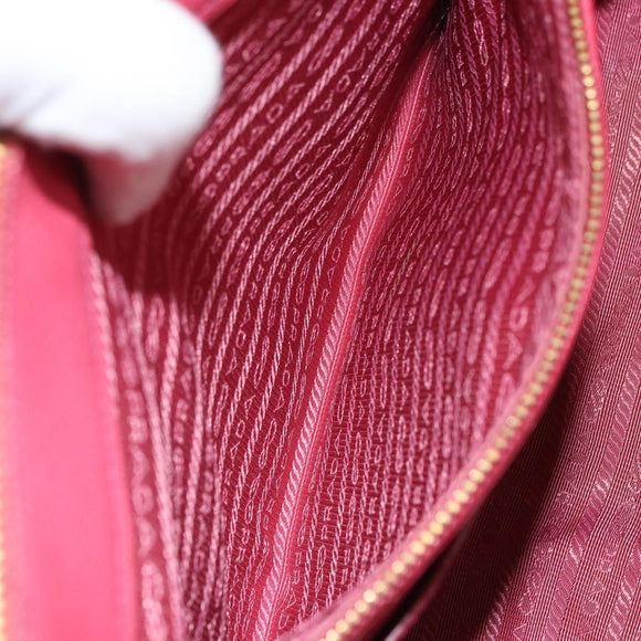 PRADA Galleria Hand Bag Safiano leather Pink Gold Auth yk19919