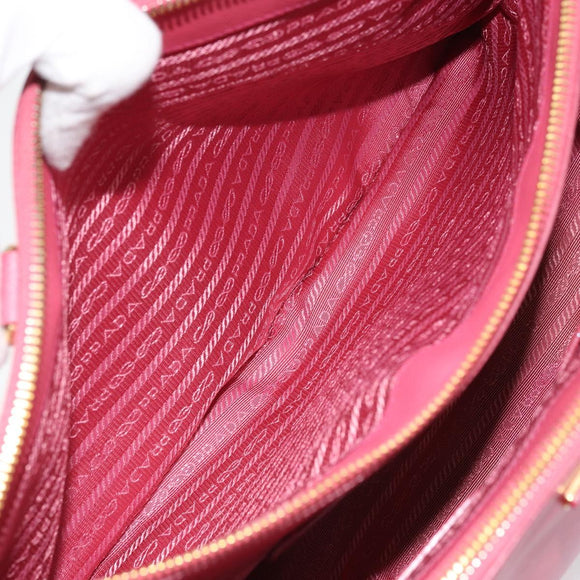 PRADA Galleria Hand Bag Safiano leather Pink Gold Auth yk19919