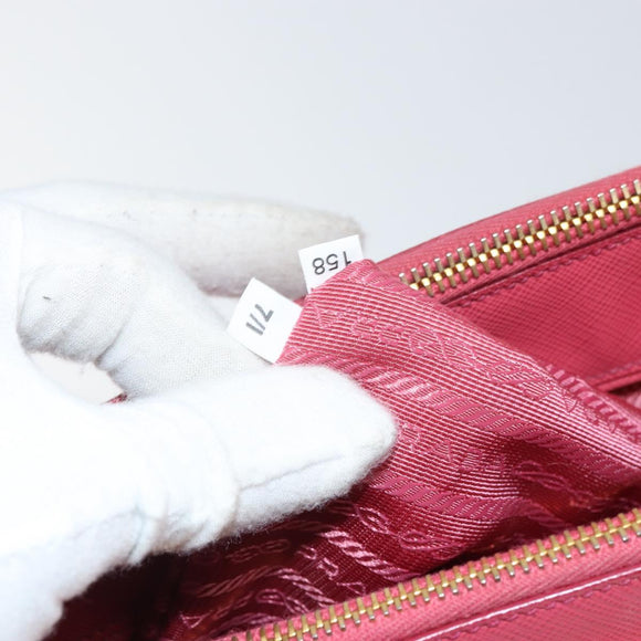 PRADA Galleria Hand Bag Safiano leather Pink Gold Auth yk19919