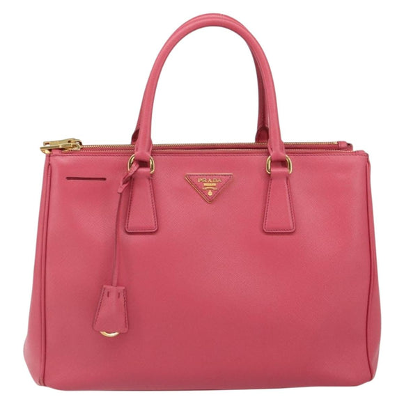 PRADA Galleria Hand Bag Safiano leather Pink Gold Auth yk19919