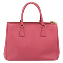 PRADA Galleria Hand Bag Safiano leather Pink Gold Auth yk19919-2