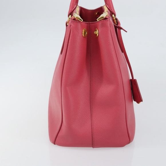 PRADA Galleria Hand Bag Safiano leather Pink Gold Auth yk19919