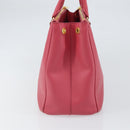 PRADA Galleria Hand Bag Safiano leather Pink Gold Auth yk19919-4