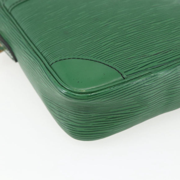 LOUIS VUITTON Epi Danube Shoulder Bag Green M45634 LV Auth yk19922