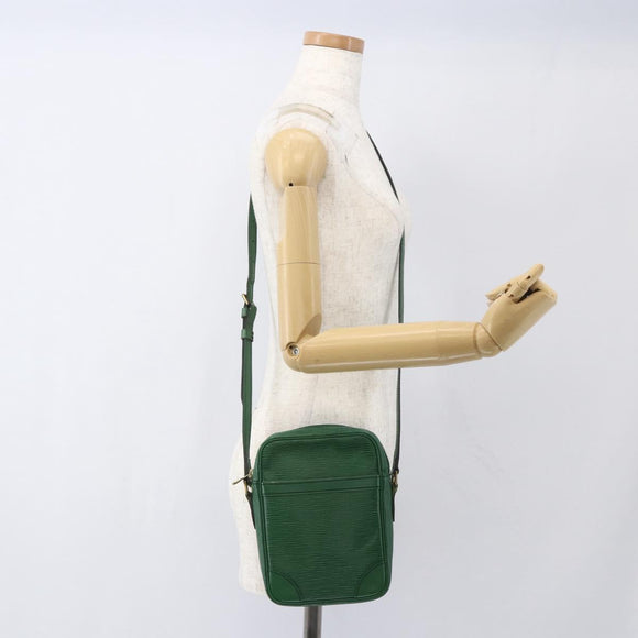 LOUIS VUITTON Epi Danube Shoulder Bag Green M45634 LV Auth yk19922
