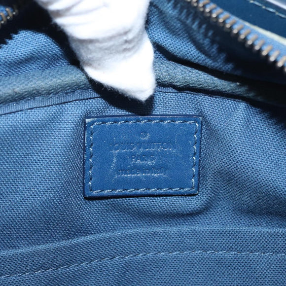 LOUIS VUITTON Damier Infini Ambreil Tasche Leder Blau N41354 LV Auth yk19931
