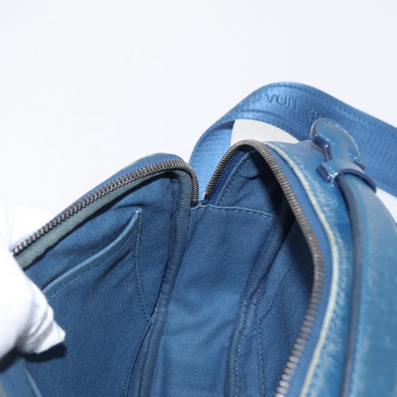 LOUIS VUITTON Damier Infini Ambreil Tasche Leder Blau N41354 LV Auth yk19931