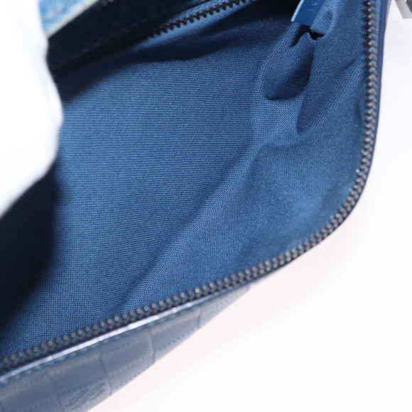 LOUIS VUITTON Damier Infini Ambreil Tasche Leder Blau N41354 LV Auth yk19931