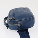 LOUIS VUITTON Damier Infini Ambreil Tasche Leder Blau N41354 LV Auth yk19931-4