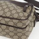 GUCCI GG Supreme Shoulder Bag PVC Leather Beige Silver 114531 Auth yk19932-10