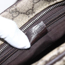 GUCCI GG Supreme Shoulder Bag PVC Leather Beige Silver 114531 Auth yk19932-23