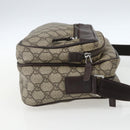 GUCCI GG Supreme Shoulder Bag PVC Leather Beige Silver 114531 Auth yk19932-5