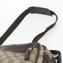 GUCCI GG Supreme Shoulder Bag PVC Leather Beige Silver 114531 Auth yk19932-8