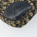 Christian Dior Trotter Canvas Shoulder Bag Navy Gold Auth yk19936-14