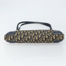Christian Dior Trotter Canvas Shoulder Bag Navy Gold Auth yk19936-5