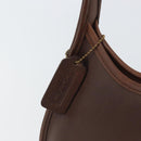 Coach Ergo Hand Bag Leather Brown Silver Auth yk19937-14