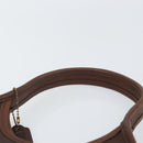 Coach Ergo Hand Bag Leather Brown Silver Auth yk19937-8