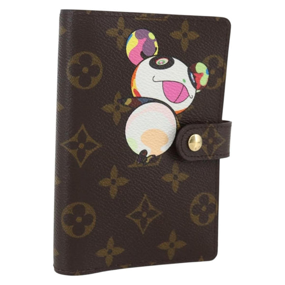 LOUIS VUITTON Monogram Panda Agenda PM Day Planner Cover R20011 LV Auth yk19949V